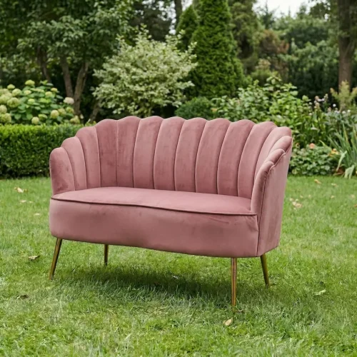Velvet Loveseat – Pink