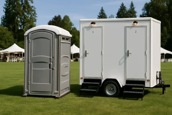 Why Luxury Restroom Trailers Outshine Porta-Potties at Any Event