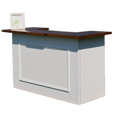 6ft White Bar