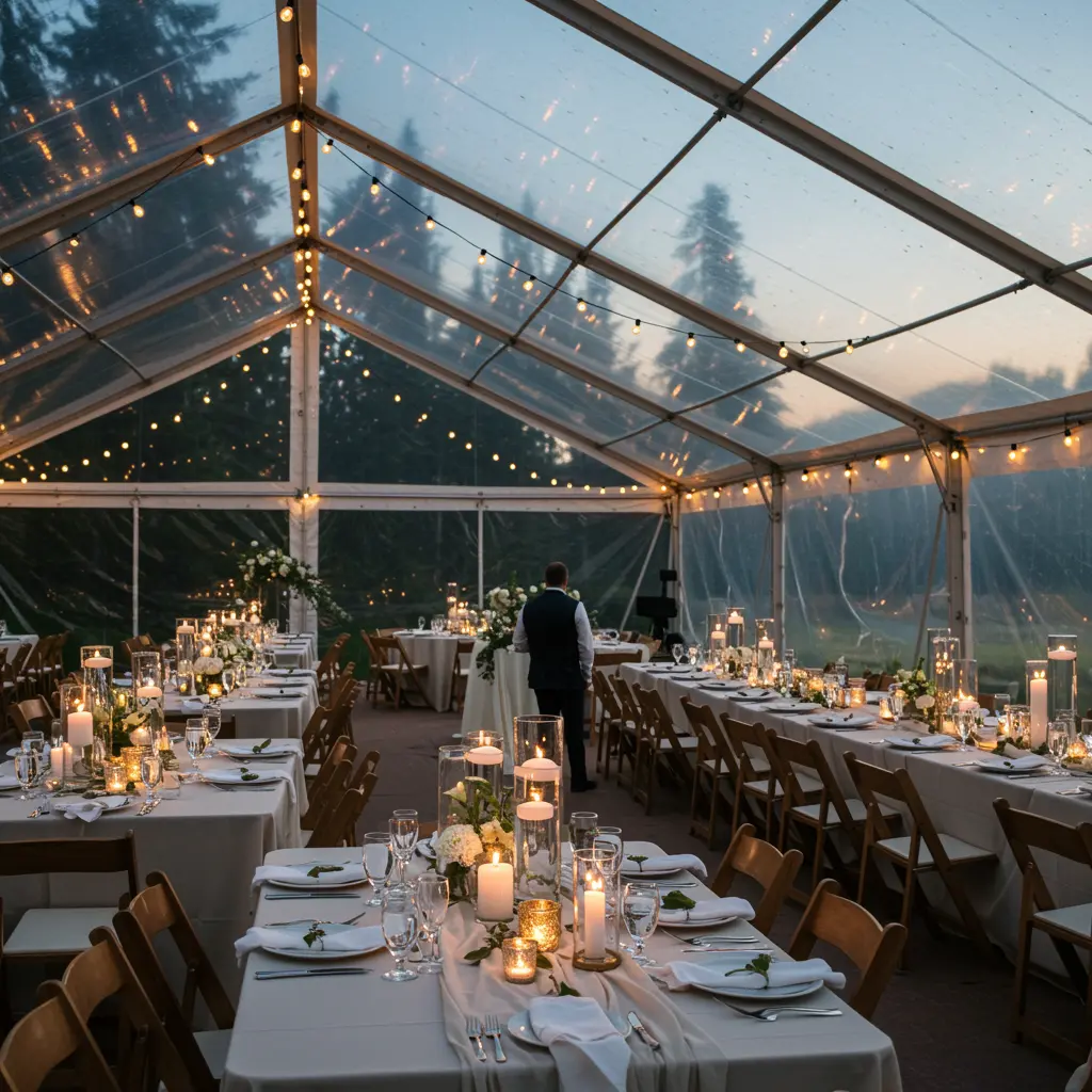 clear top tent rental WA