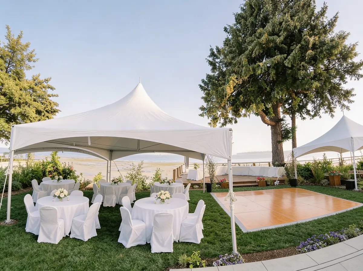 Elegant and romantic : We provide all your wedding day needs, from decor to seating, with local event rentals.